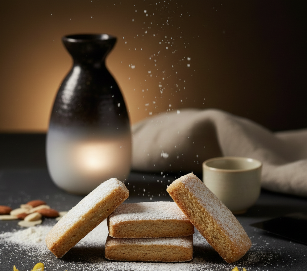 Sake Shortbreads (Vegan)
